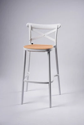 Tamara Bar Stool- White/Cream