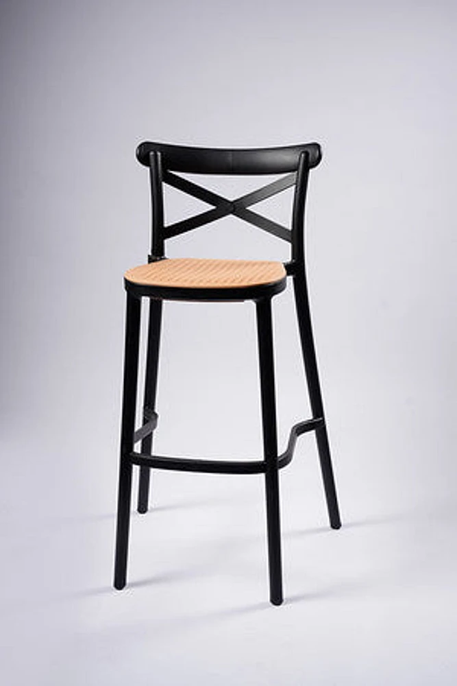 TAMARA BAR STOOL BLACK/CREAM