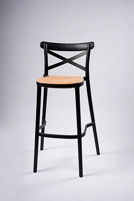 TAMARA BAR STOOL BLACK/CREAM