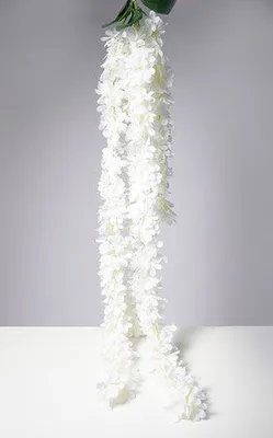 52" WISTERIA HANGING BUSH WHITE