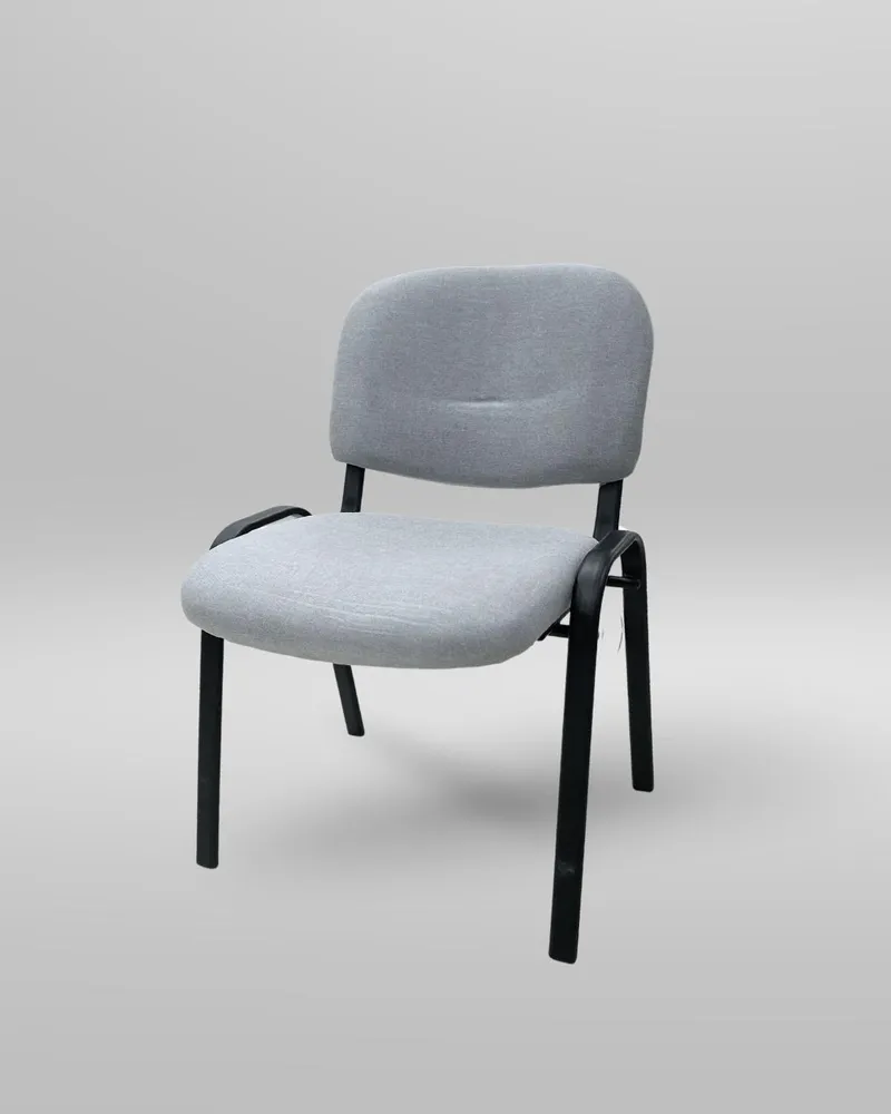 FABRIC CHAIR METAL FRAME BLACK LT. GREY