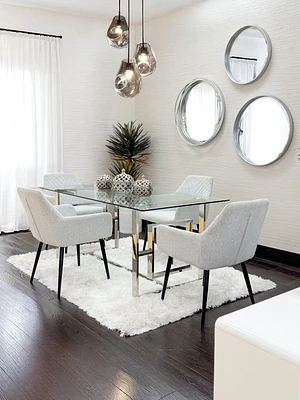 Combo 71" Dinning Table W/4 Miky Chair
