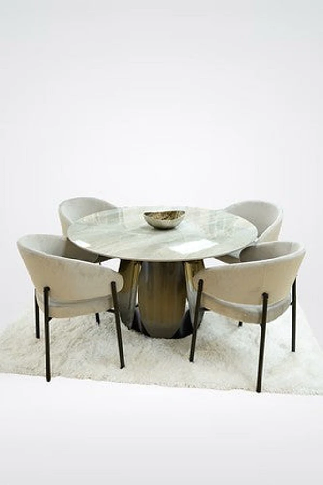 59" CHIARA ROUND DINING TABLE