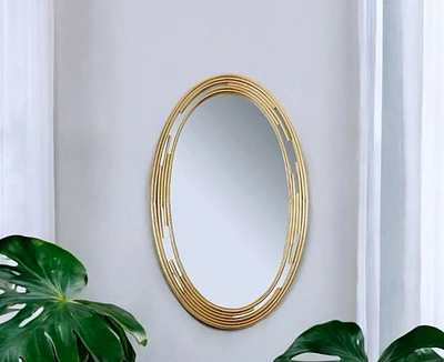 Gold Round Bracelet Mirror - Metalle Collection