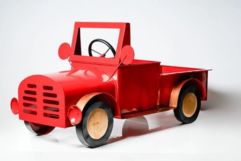 38" Red Truck No Tube Large