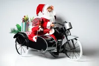 32" Mr. & Mrs. Santa Driving