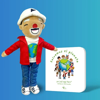 ¡NUEVO! Oferta Libro Salvemos el Planeta  + Peluche del Payaso ReMi