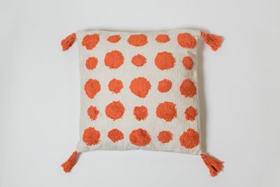 Dots Orange Pillow - Brodé Collection