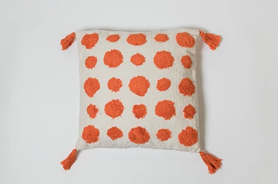 Dots Orange Pillow - Brodé Collection