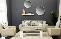 22" Silver Circle Mirror - Metalle Collection