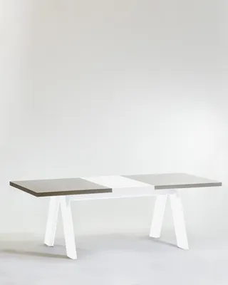 87" Lore Dining Table-White