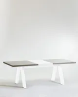 87" Lore Dining Table-White