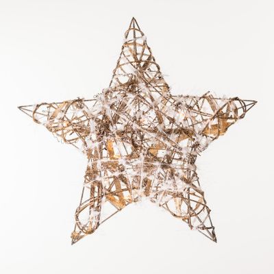 3D Gold Star 16" w/Lights - Boho Chic Collection