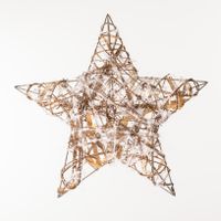 3D Gold Star 16" w/Lights - Boho Chic Collection