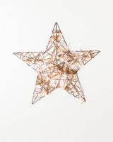 3D Gold Star 12" w/Lights - Boho Chic Collection