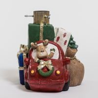 18" Red Car w/Gifts Tree Base