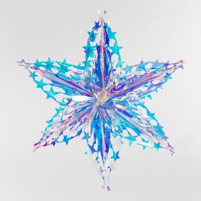 24" Foil Iridescent Snowflake