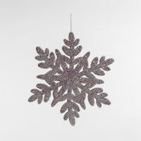 15" Silver Glitter Snowflake - Metallic Collection