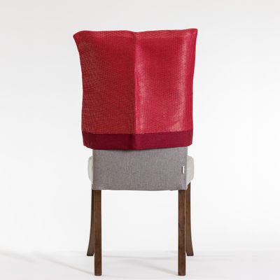 20" x 20" Metallic Red Chair Cover - Metallic Collection