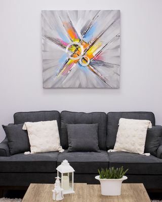 39" Quadrado Explosion 3D Canvas