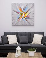 39" Quadrado Explosion 3D Canvas