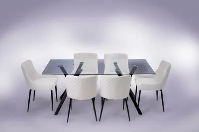 71" Dinning SET - White (Table & Chairs)