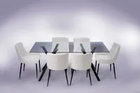 71" Dinning SET - White (Table & Chairs)