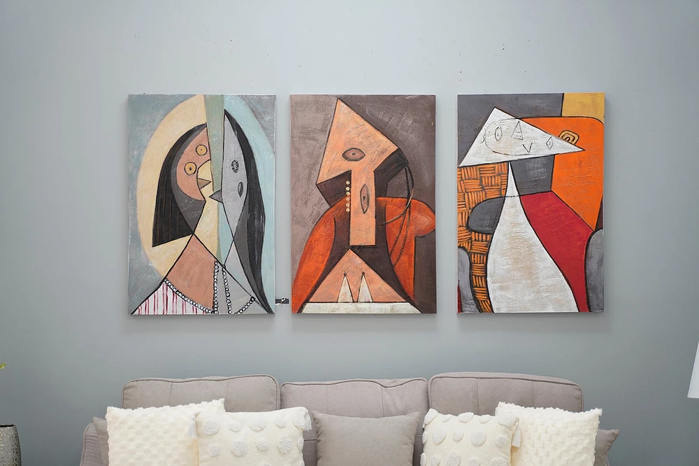 36"x72" Modern I Canvas 3 Set
