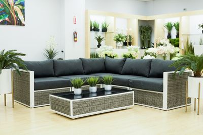 Jada Sectional Aluminium Outdoor Sofa Set