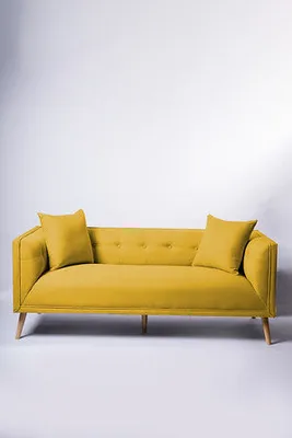 Bianca 3 Seat Sofa -  Dijon Yellow