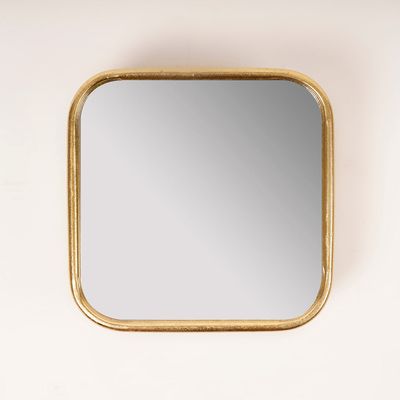 Gold Squircle Mirror - Metalle Collection