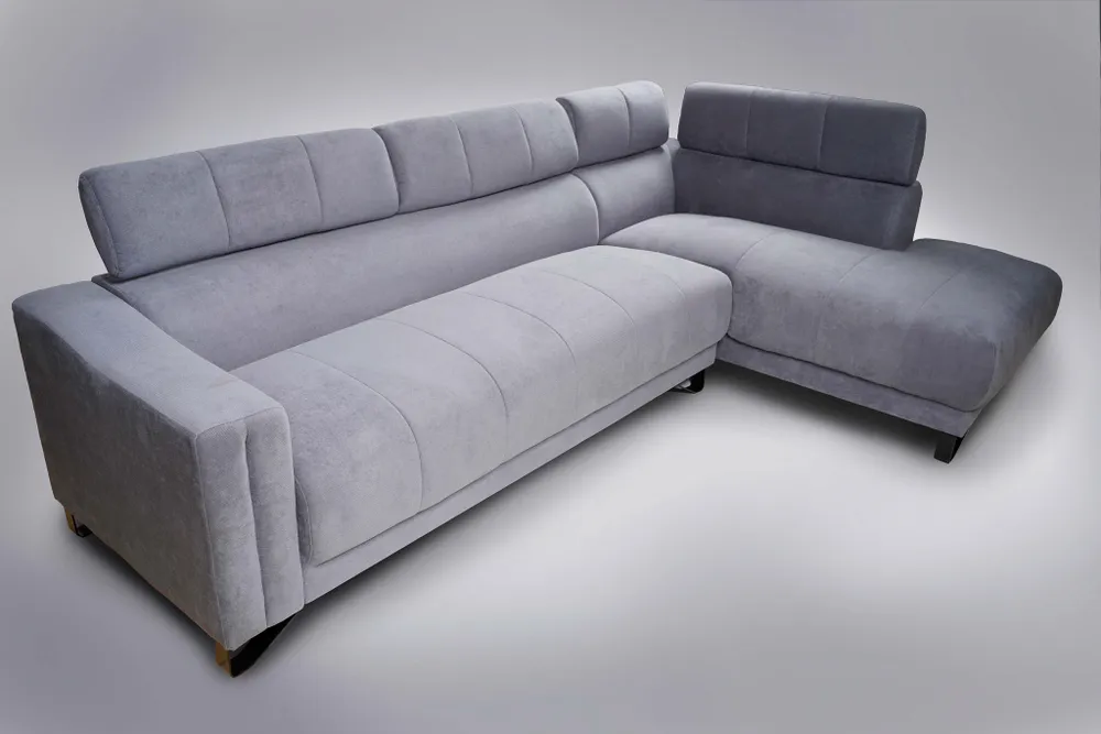 Elliot Sectional Right Side Sofa - Grey