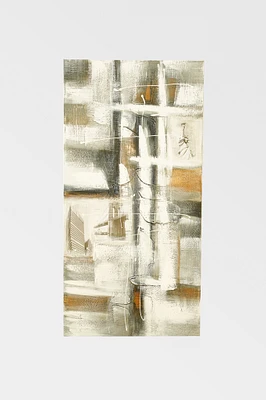 28" x 56" Grey / White