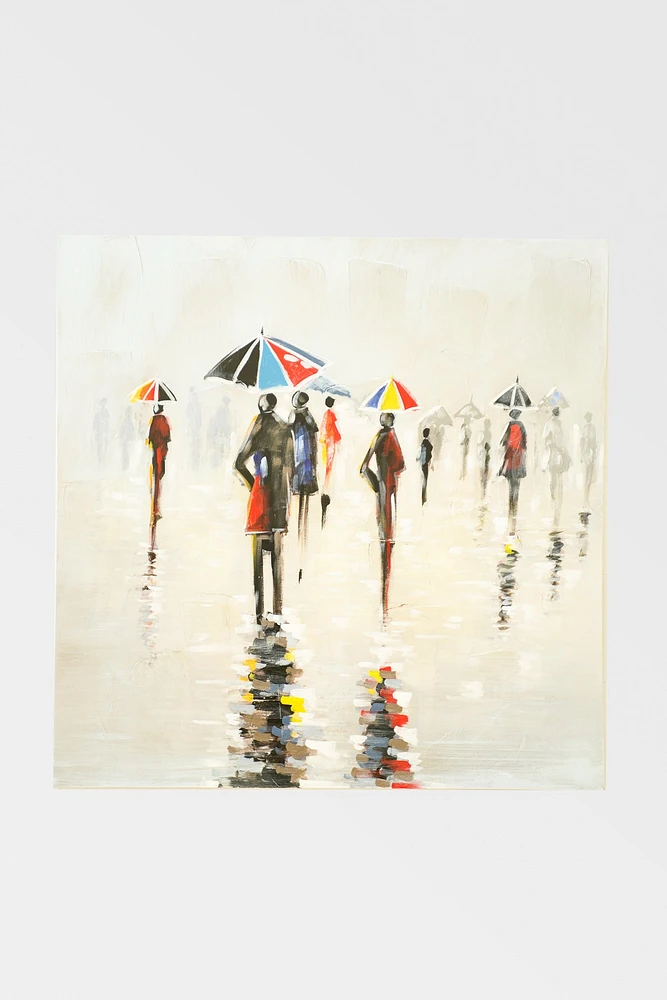 39" X 39" Colorful Peoples