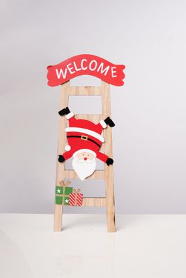 12" Santa With Ladder