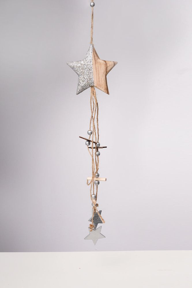 18" Hanging Star Silver