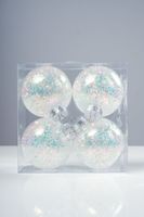 3" Ball Iridescent Set of 4