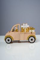 7" Christmas Car Gold