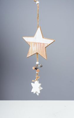 13" Wooden Star Decoration