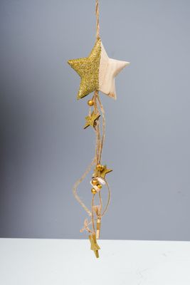 18" Hanging Star Gold