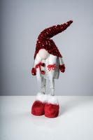 22"  Standing Gnome Red/Silver