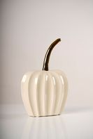 10"Gold /Cream Ceramic 3D Apple - Pur collection