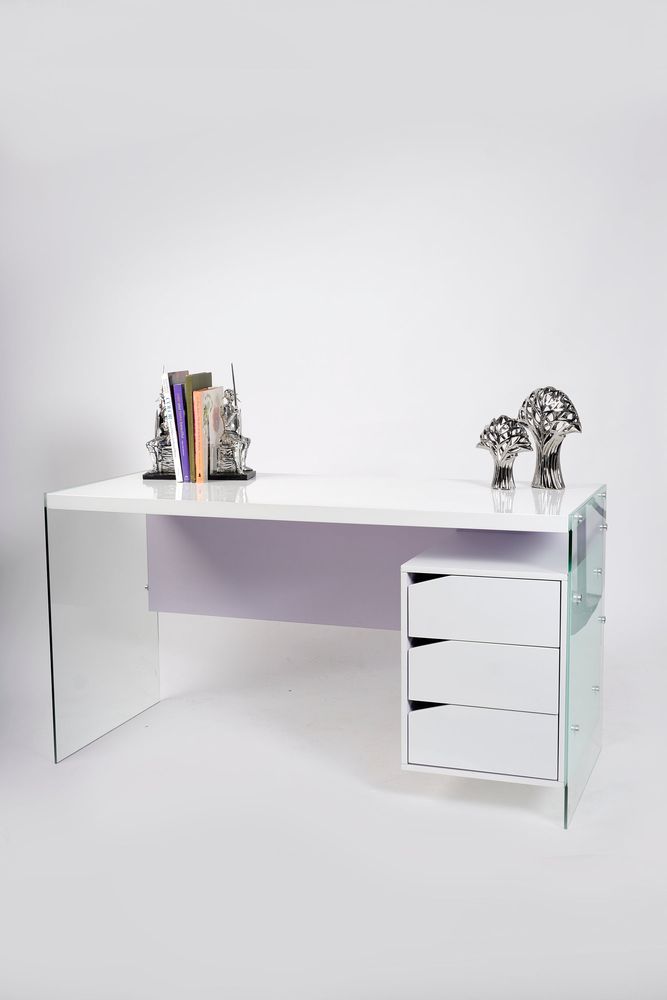 55" GT White Desk - Giada Collection