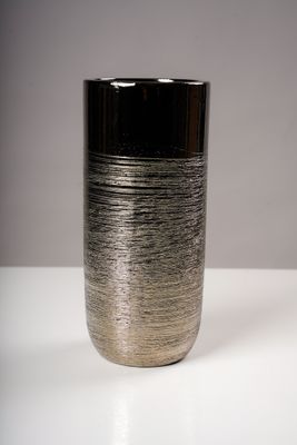 11" Vase Titanium Silver - Nicola Collection