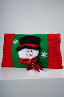 18" x 12" Snowman Cushion