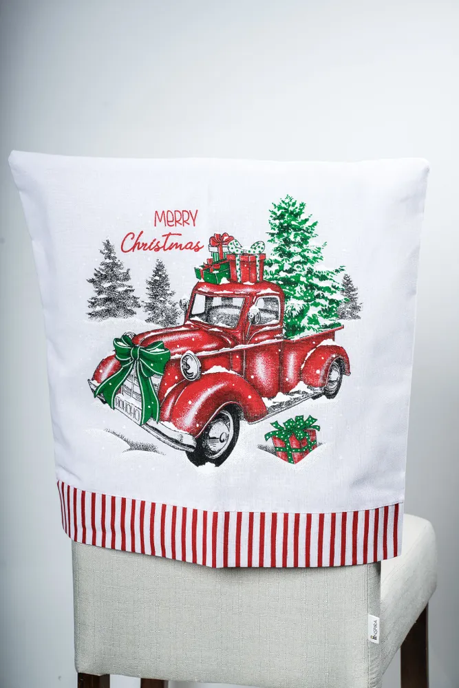 Chair cover as Desing Car on B/Style (red/white)