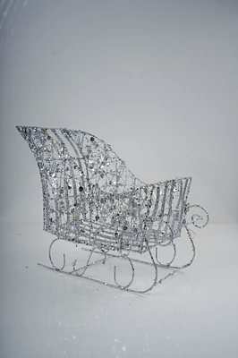 Silver Sleigh w/lights