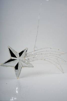 10"x22" White Shooting Star w/Light