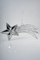 8"x17" Silver Shooting Star w/Light