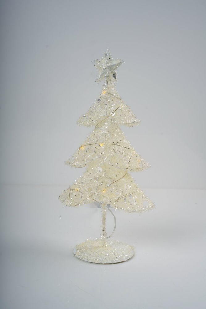 16" White Tree w/Lights